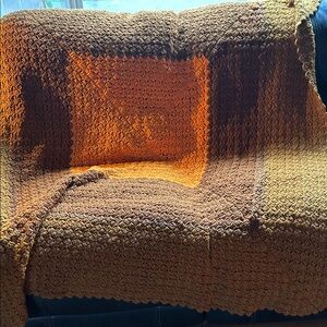 Cozy Crochet Throw Blanket in Mustard